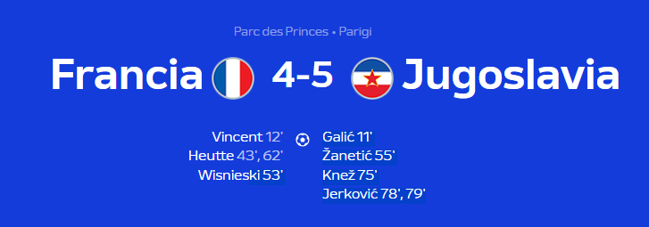 Francia 4-5 Jugoslavia UEFA EURO 1960